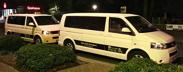 Überall auf den Straßen in Bruchhausen-Vilsen zu sehen: Taxi Asendorf, Tel. 04253 292.